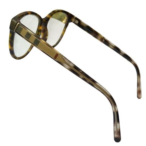 BURBERRY Eyeglasses Square Frames Plaid Designer Luxury Prescription Glasses - Picture 1 of 8